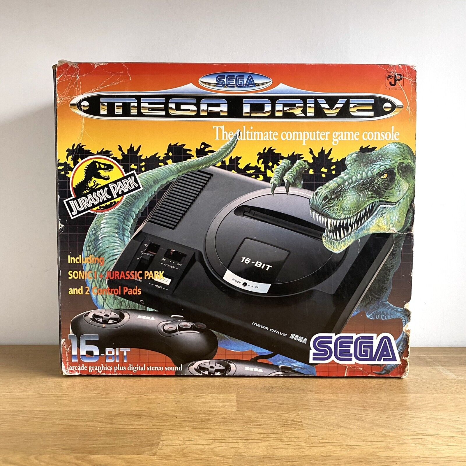 Console Sega Megadrive Jurassic Park Sonic Bundle Pack ULTRA